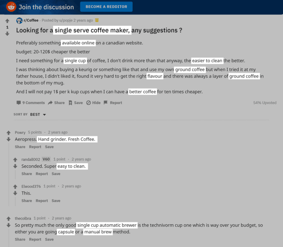 reddit discussions