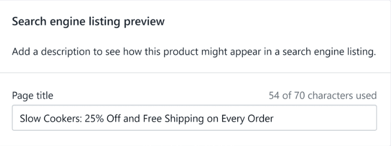 Search Engine Listing Preview