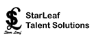 Star Leaf Talent Solutions Black Logo 134x60