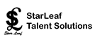 Star Leaf Talent Solutions Black Logo 134x60