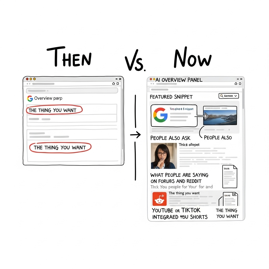 Google SERP in 2025 (Same Informational Query)