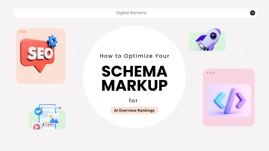 schema markup for AI overview visibility