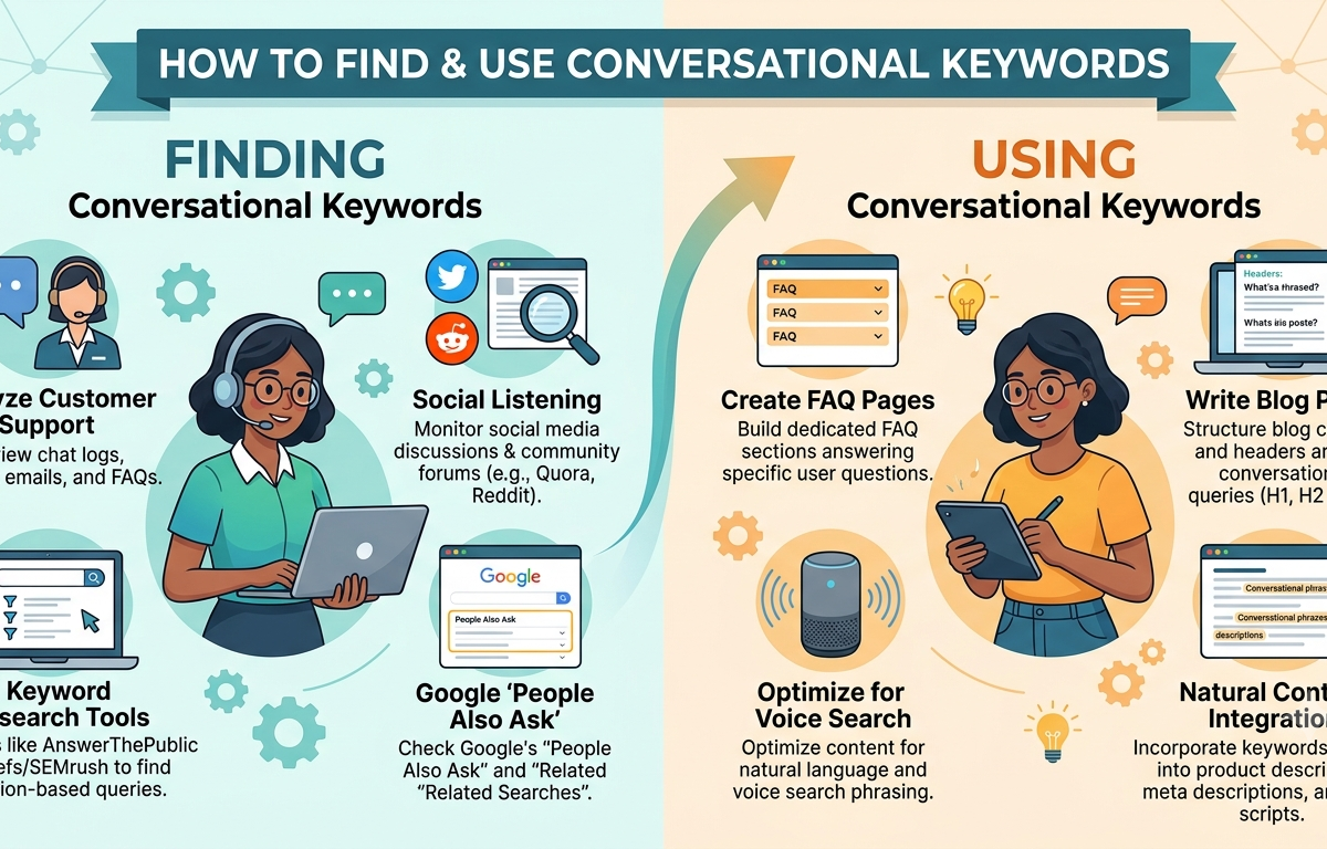 How to Find and Use Conversational Keywords: Voice Search Keyword Research Guide