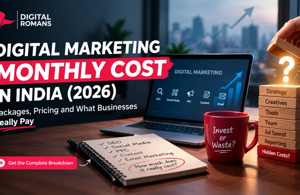 Digital Marketing Monthly Cost in India (2026): Packages, Pricing and What Businesses Really Pay